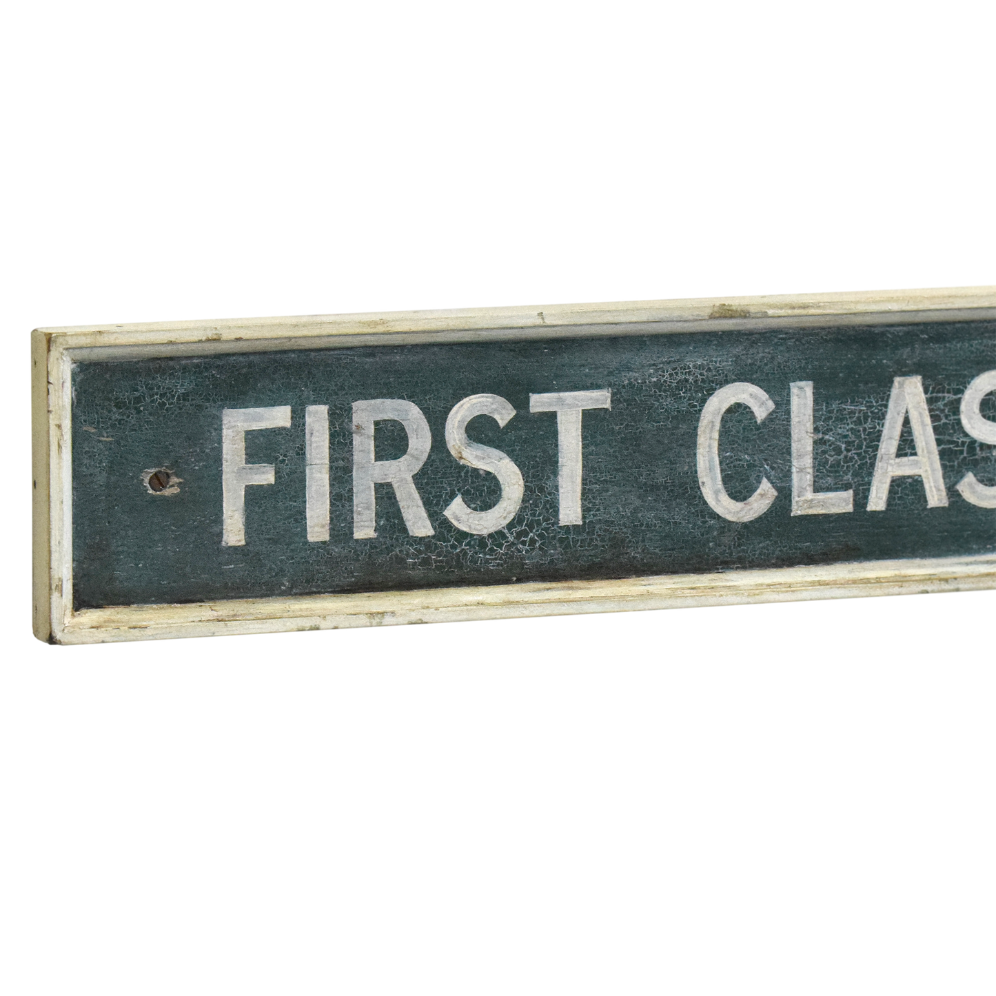 Wooden Train Platform Sign: First Class Waiting Room