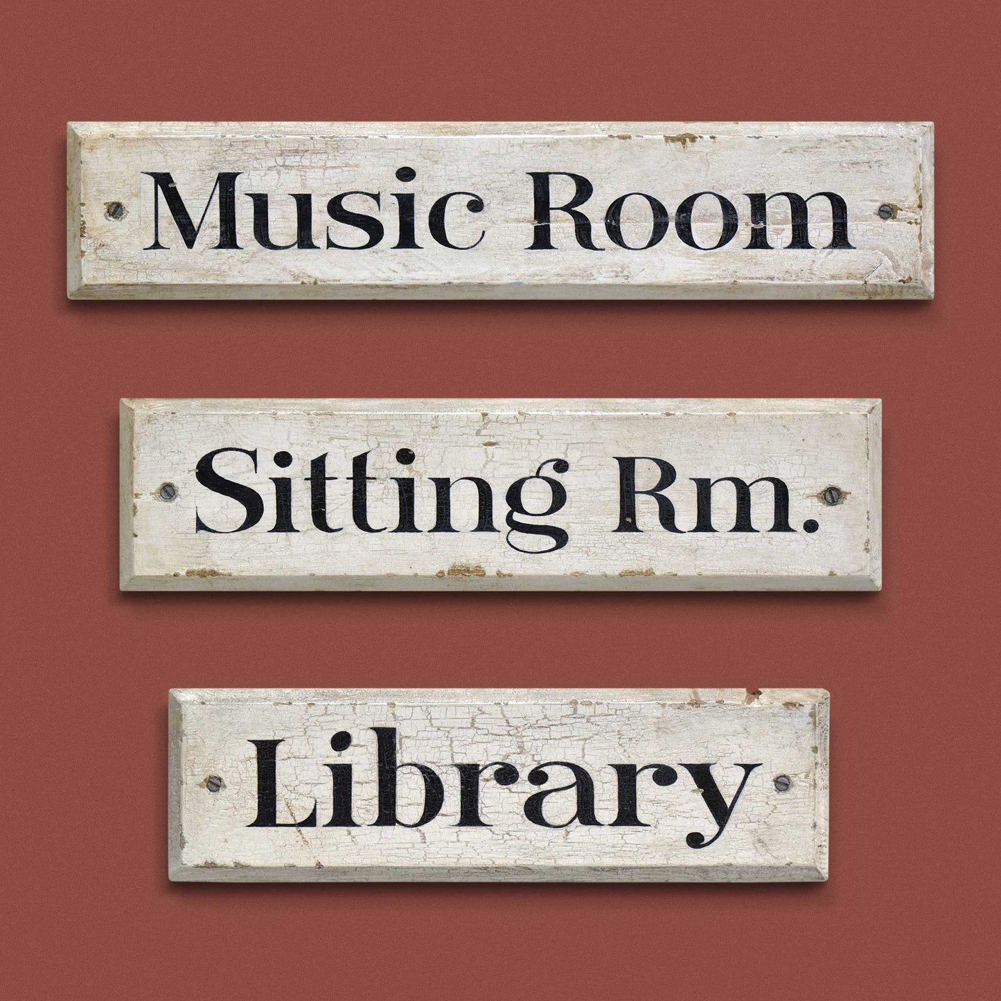 Painted Wooden Door Sign: Sitting Room