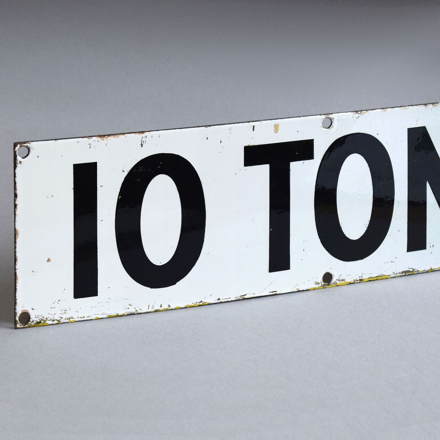 Enamel Industrial Sign: 10 Tons