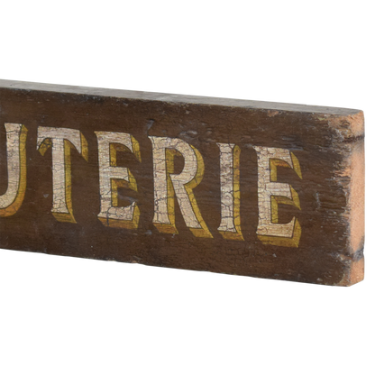 Painted Wooden Shop Sign: Charcuterie