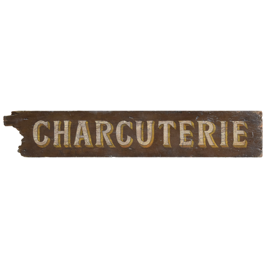 Vintage French Charcuterie Shop Sign