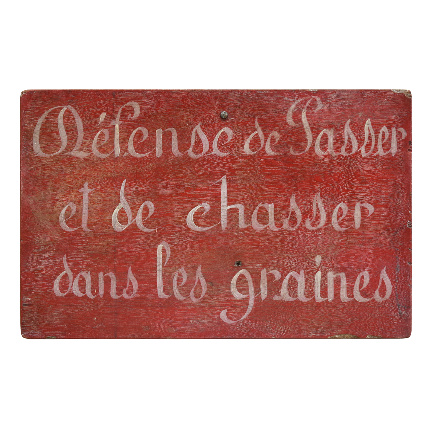 Mid-1900s Wooden French Vineyard Sign