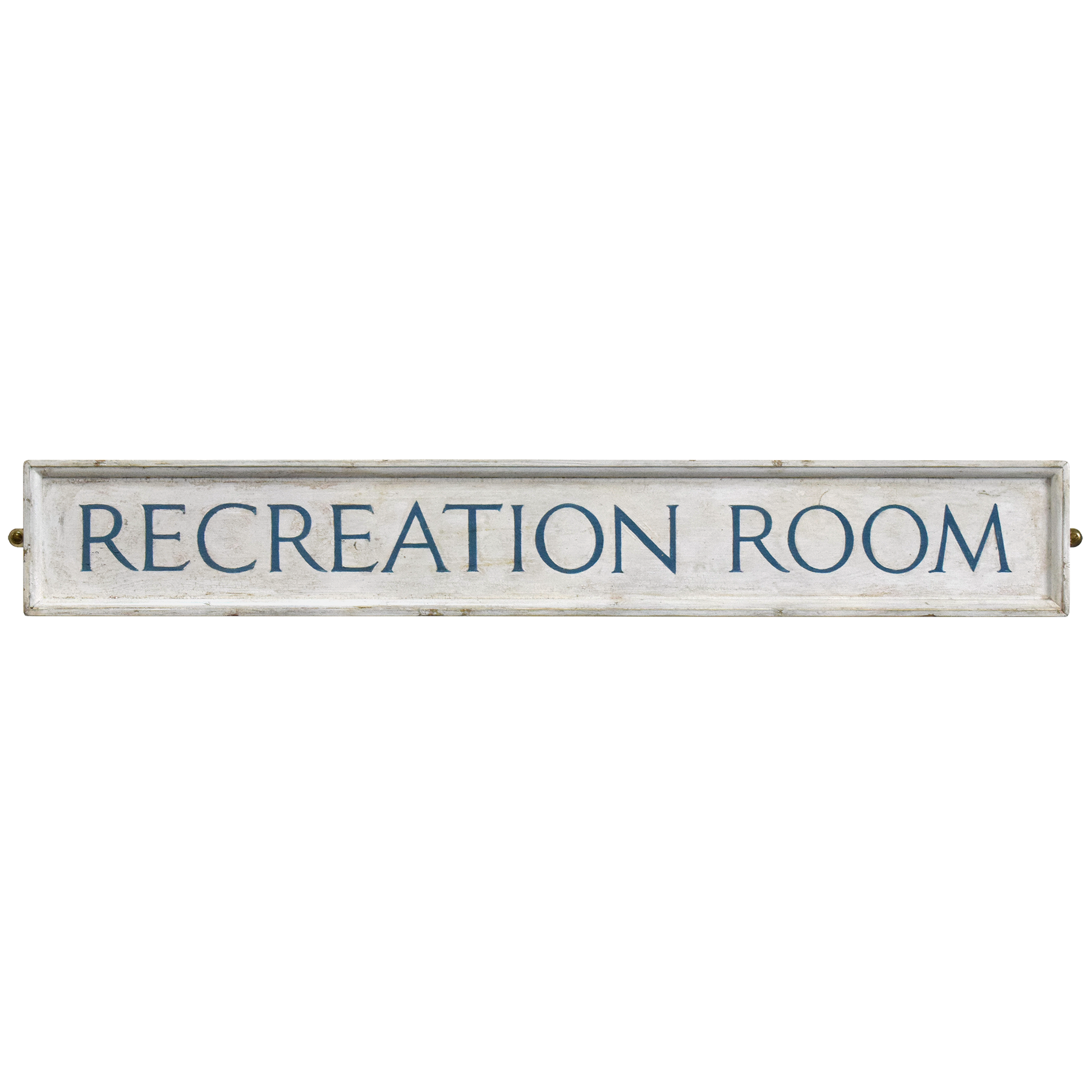 Vintage Wooden Recreation Room Sign
