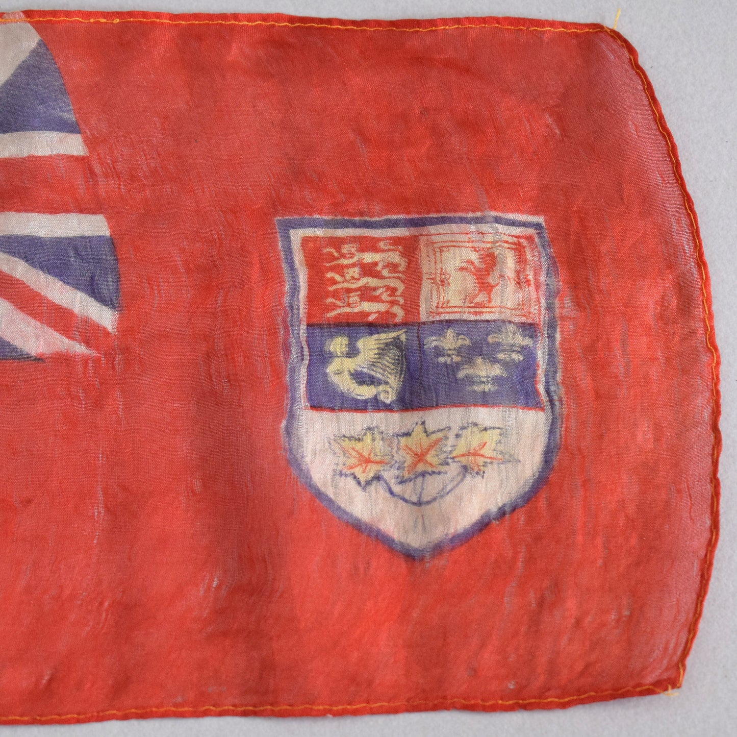 Antique Silk Canadian Red Ensigns