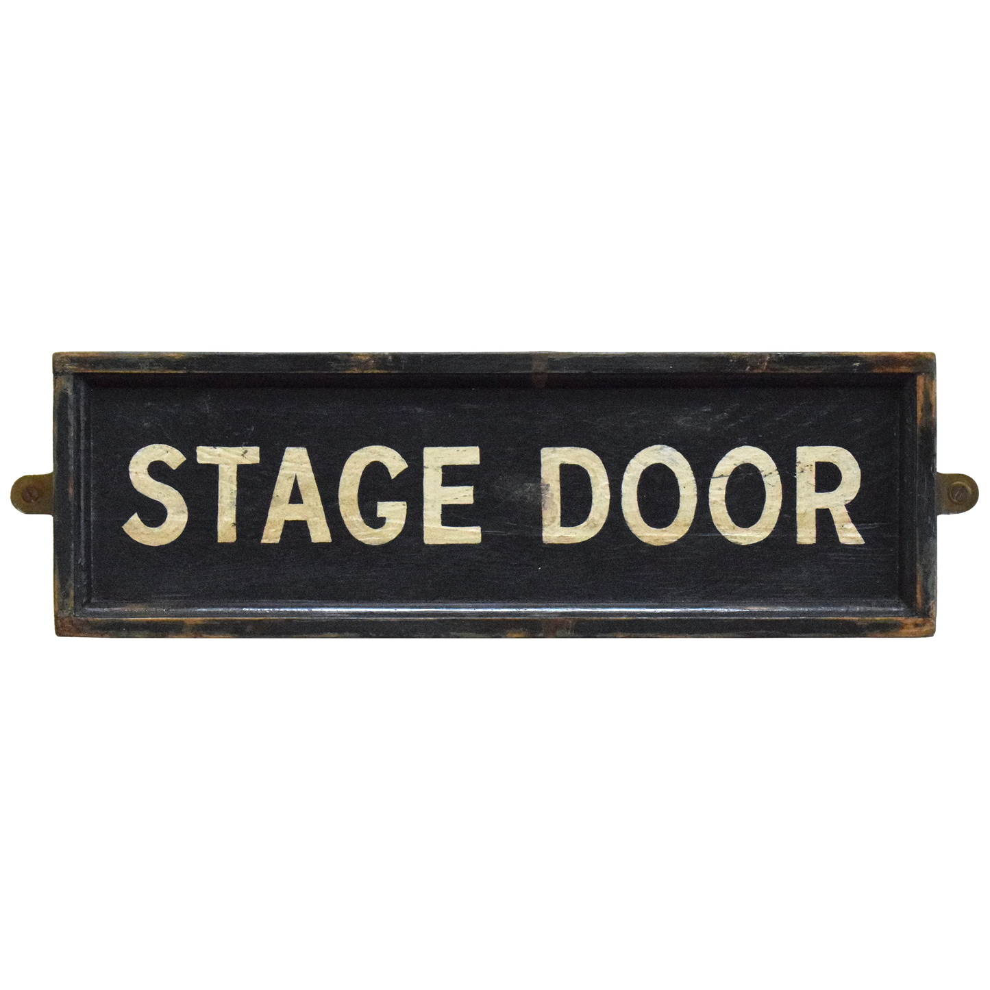 Vintage Monochrome Theatre Stage Door Sign