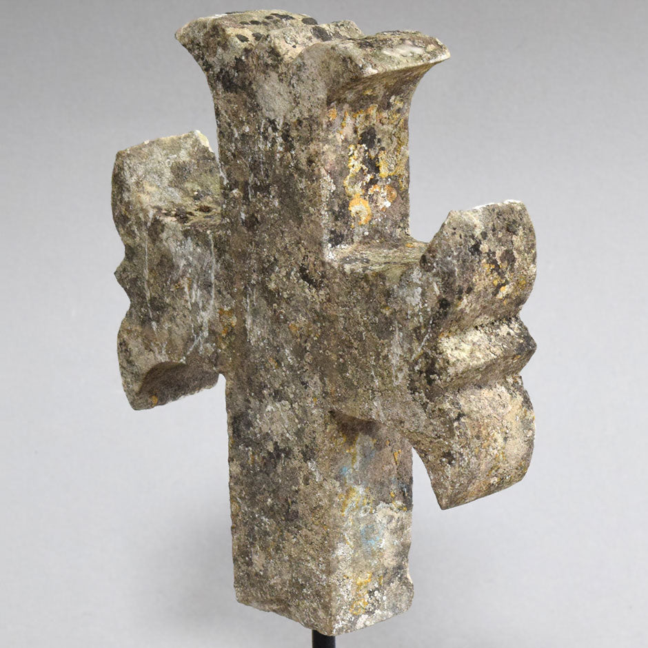 Mounted French Stone Cross