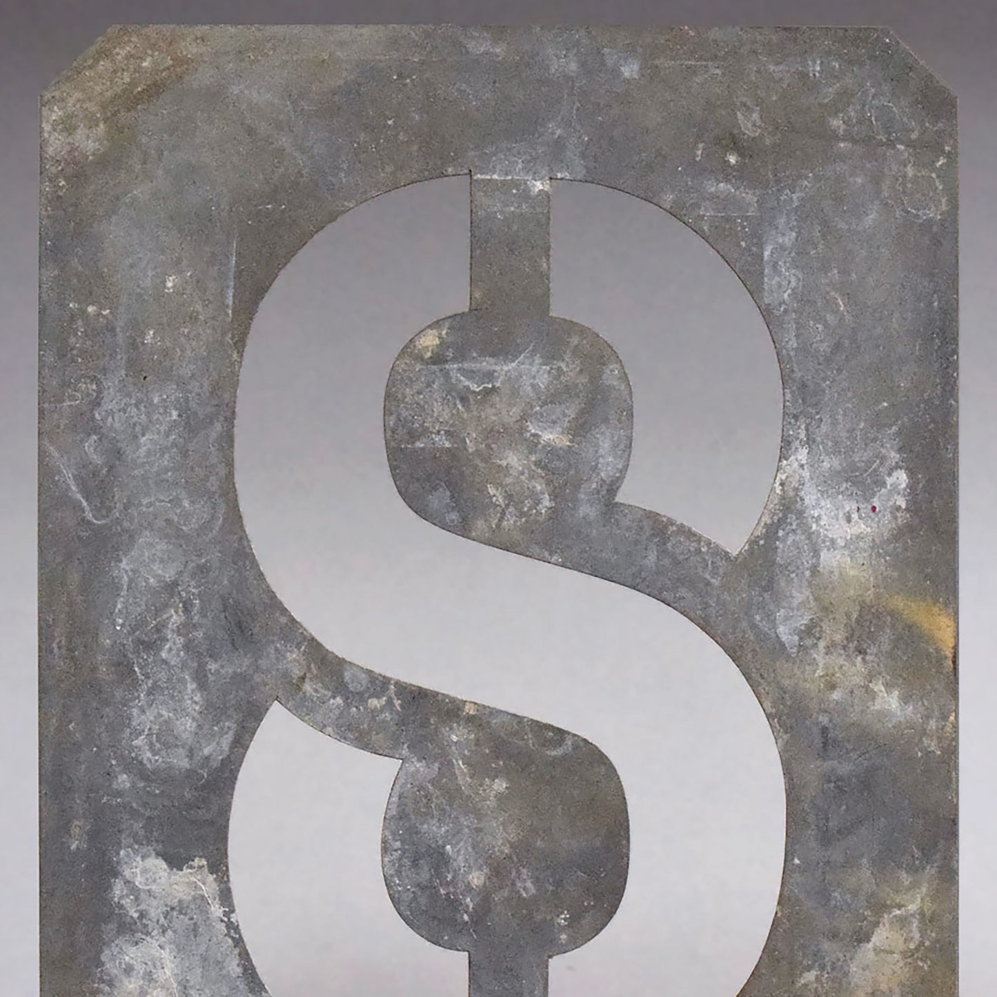 Large Zinc Signwriter's Stencil: 8